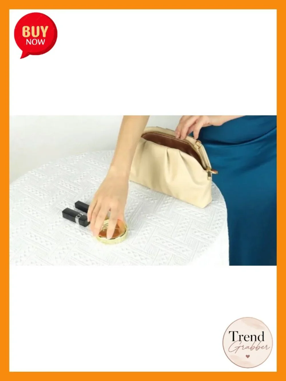 Elegant Pleated PU Leather Clutch Purse for Women, Convertible Evening Bag with